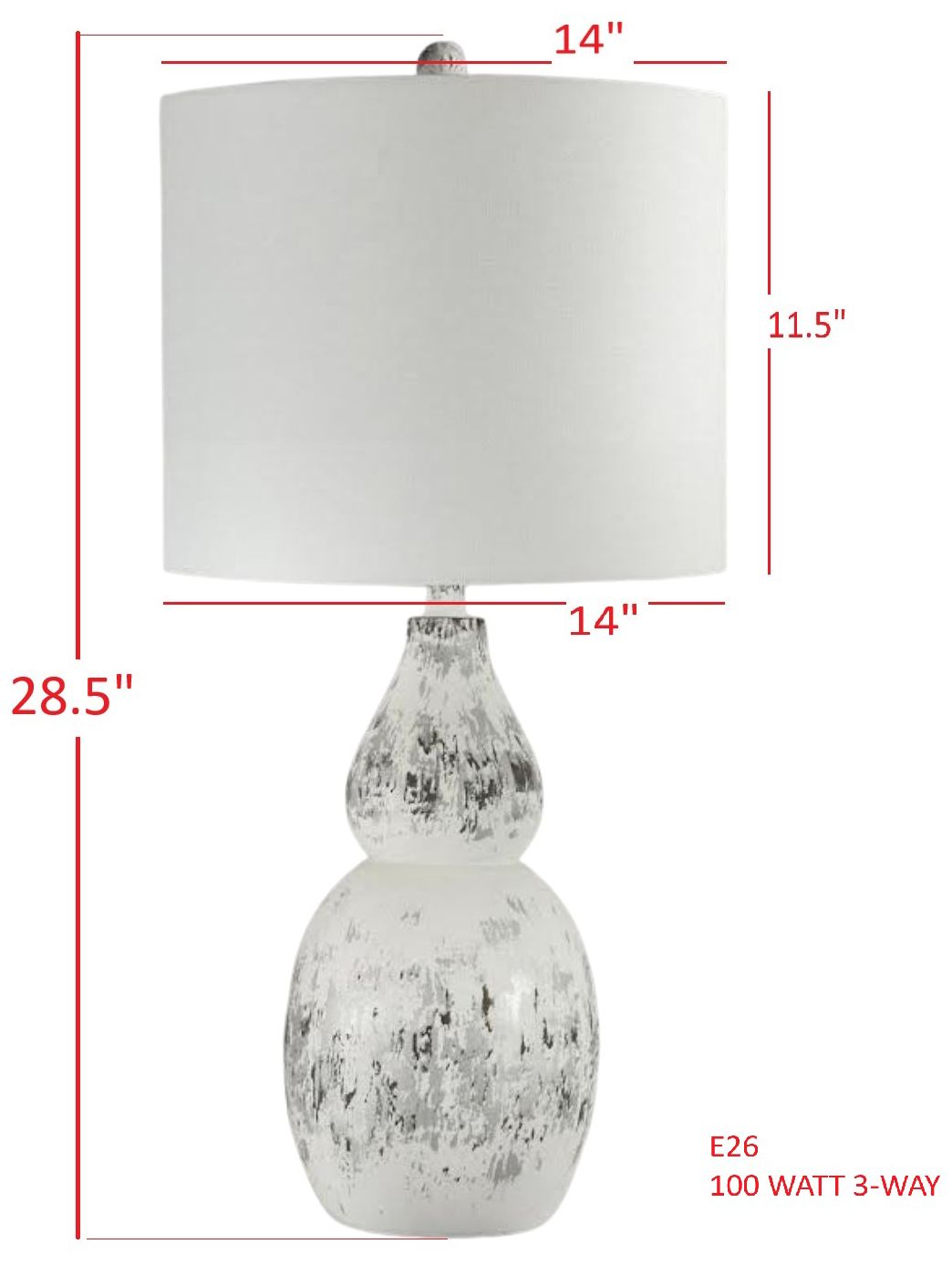 Image 4 Forty West Cheri 28.5" White and Silver Table Lamp Set of 2 more views