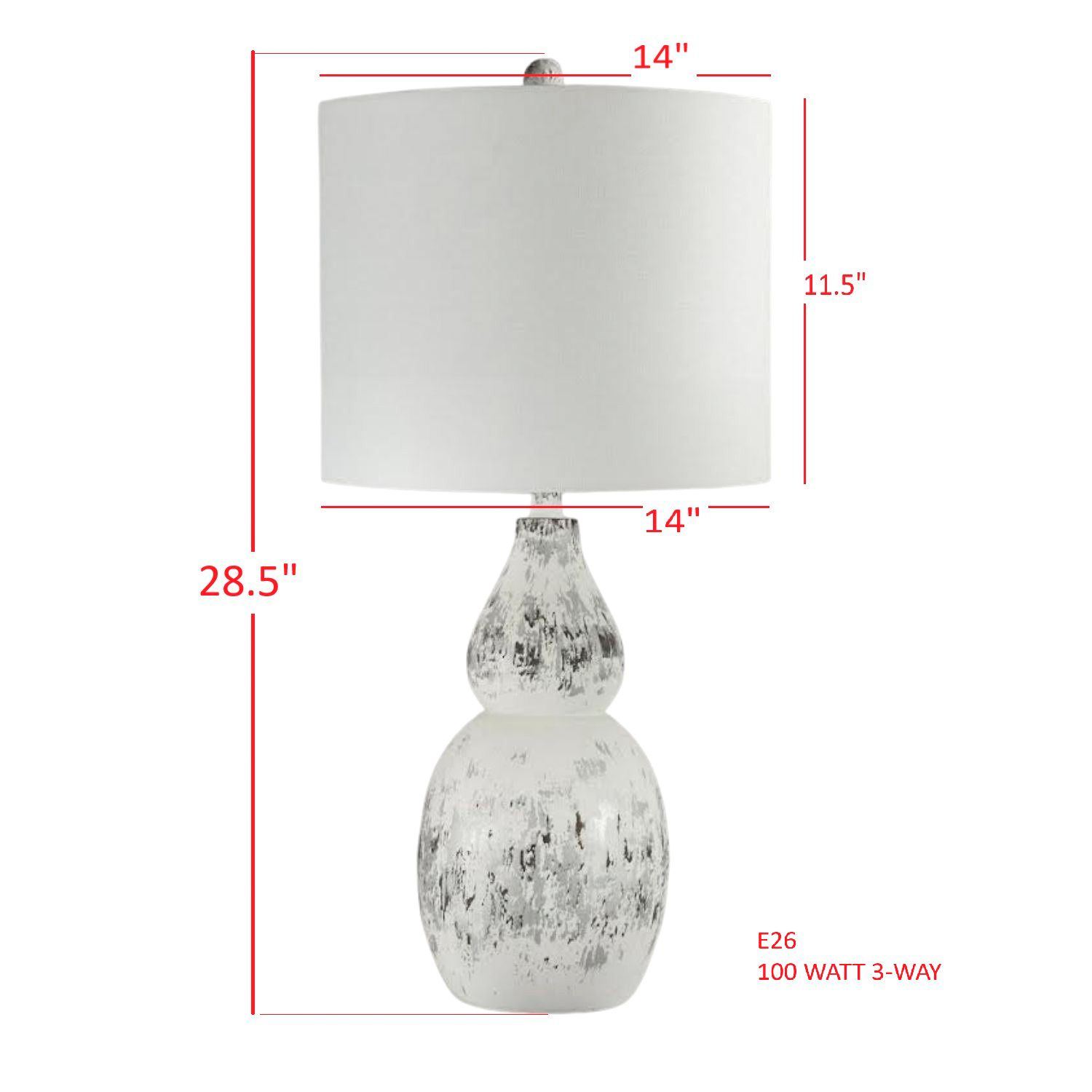 Image 5 Forty West Cheri 28.5" White and Silver Table Lamp Set of 2 more views