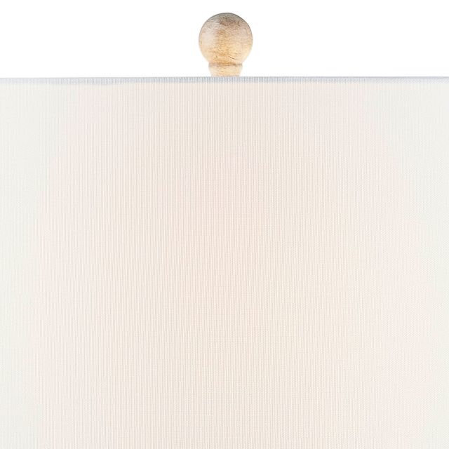 Image 3 Forty West Chloe Gray Rattan Table Lamp more views