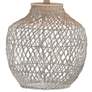 Forty West Chloe Gray Rattan Table Lamp