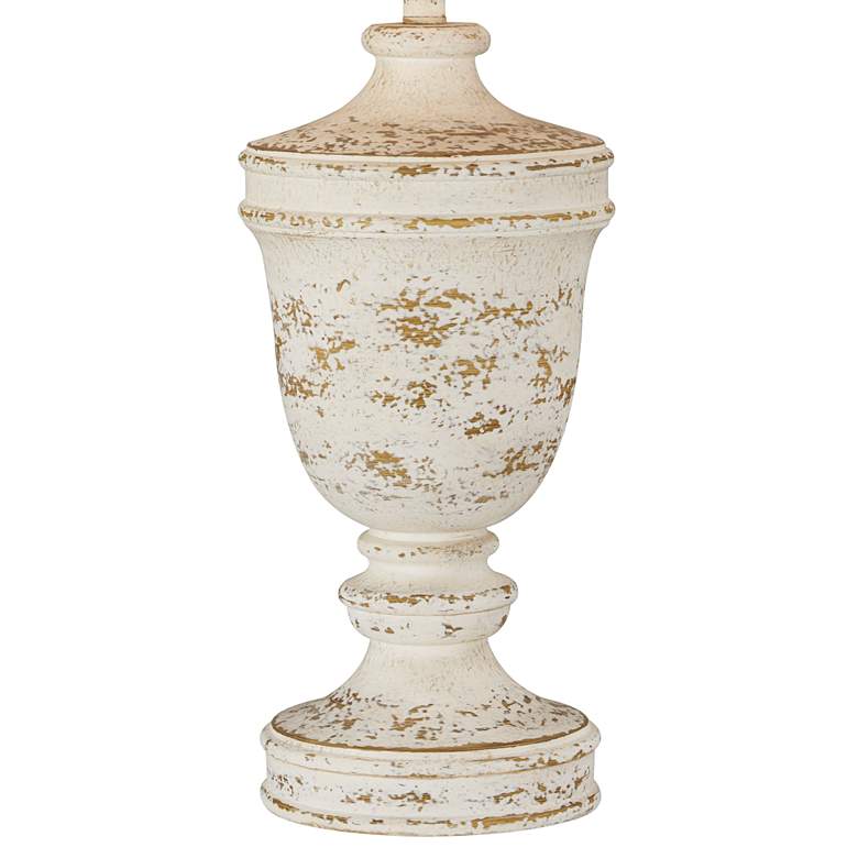 Image 4 Forty West Chrissy Distressed White Table Lamps Set of 2 more views