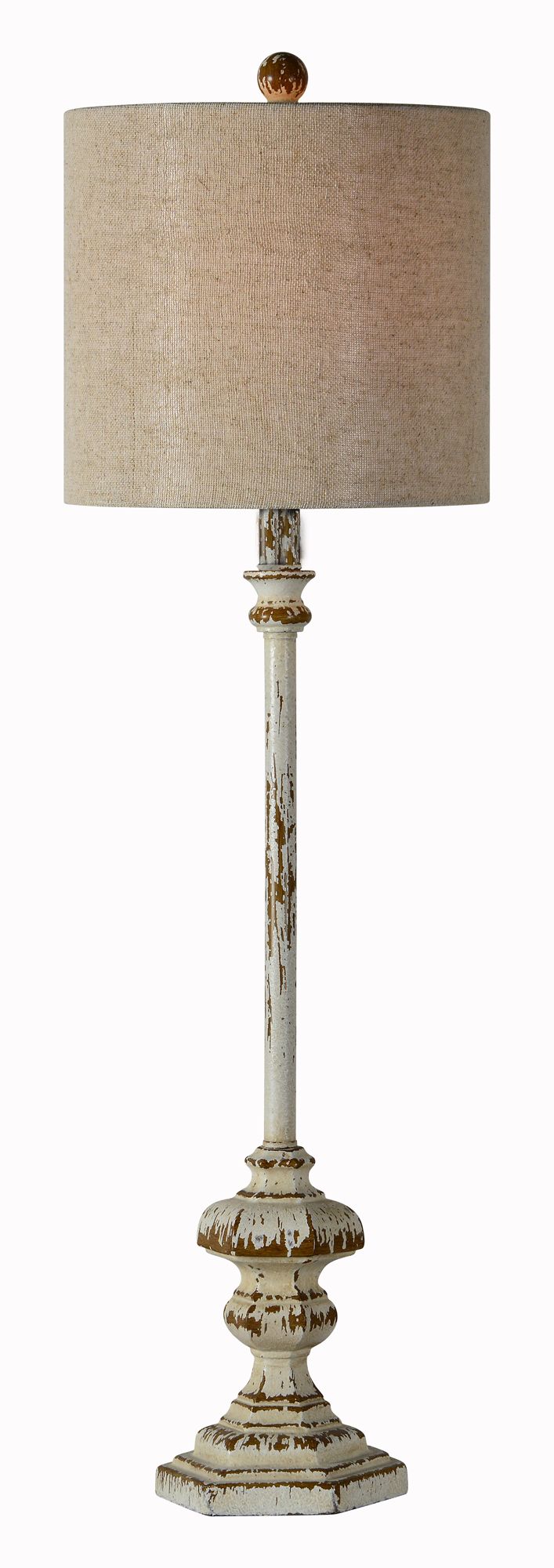 Image 6 Forty West Clarke 34" High Antique White Buffet Table Lamps Set of 2 more views