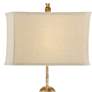 Forty West Clarke 66" Distressed Cottage White Floor Lamp