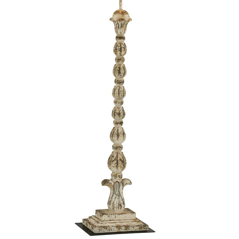 Image 5 Forty West Clarke 66" Traditional Distressed Cottage White Floor Lamp more views