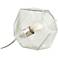 Forty West Claude 7" High Clear Glass Hexagon Uplight
