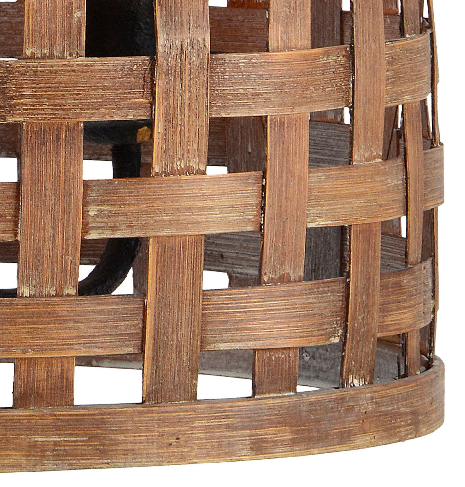 Image 3 Forty West Cohen 16x19" Wicker Pendant more views