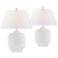 Forty West Colbie 28" High White Table Lamps Set of 2