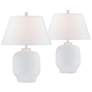 Forty West Colbie White Table Lamps Set of 2