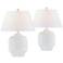 Forty West Colbie White Table Lamps Set of 2