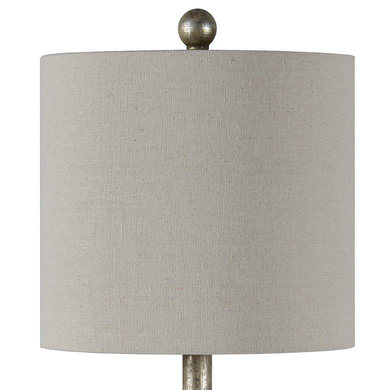 Image 2 Forty West Coleman 34" High Dusky Silver Buffet Table Lamps Set of 2 more views