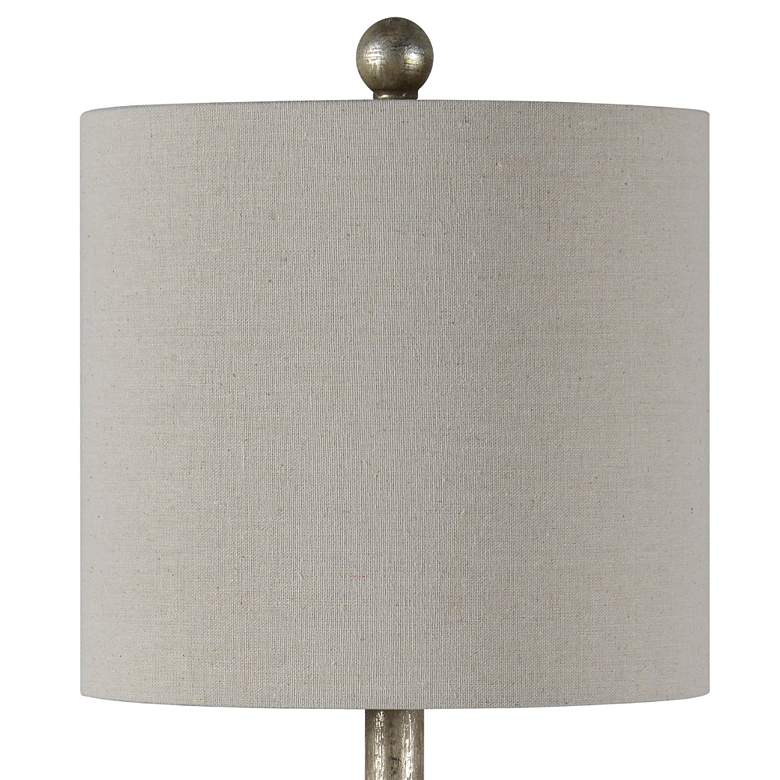 Image 2 Forty West Coleman 34" High Dusky Silver Buffet Table Lamps Set of 2 more views