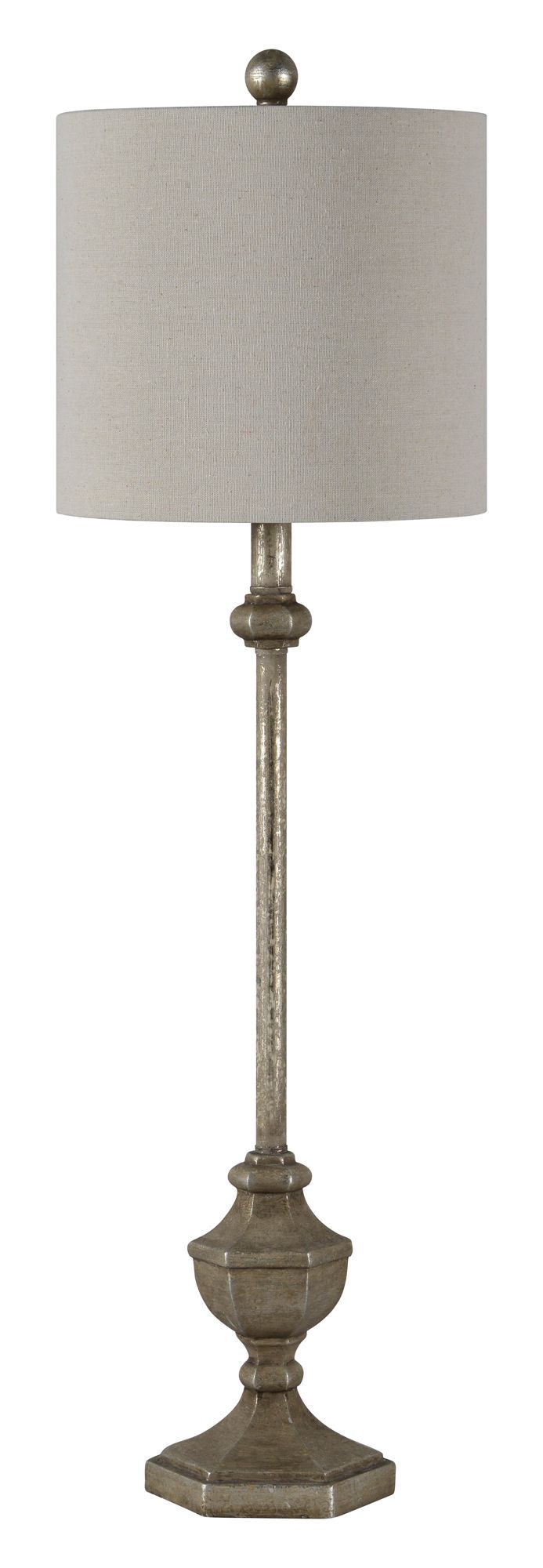 Image 6 Forty West Coleman 34" High Dusky Silver Buffet Table Lamps Set of 2 more views