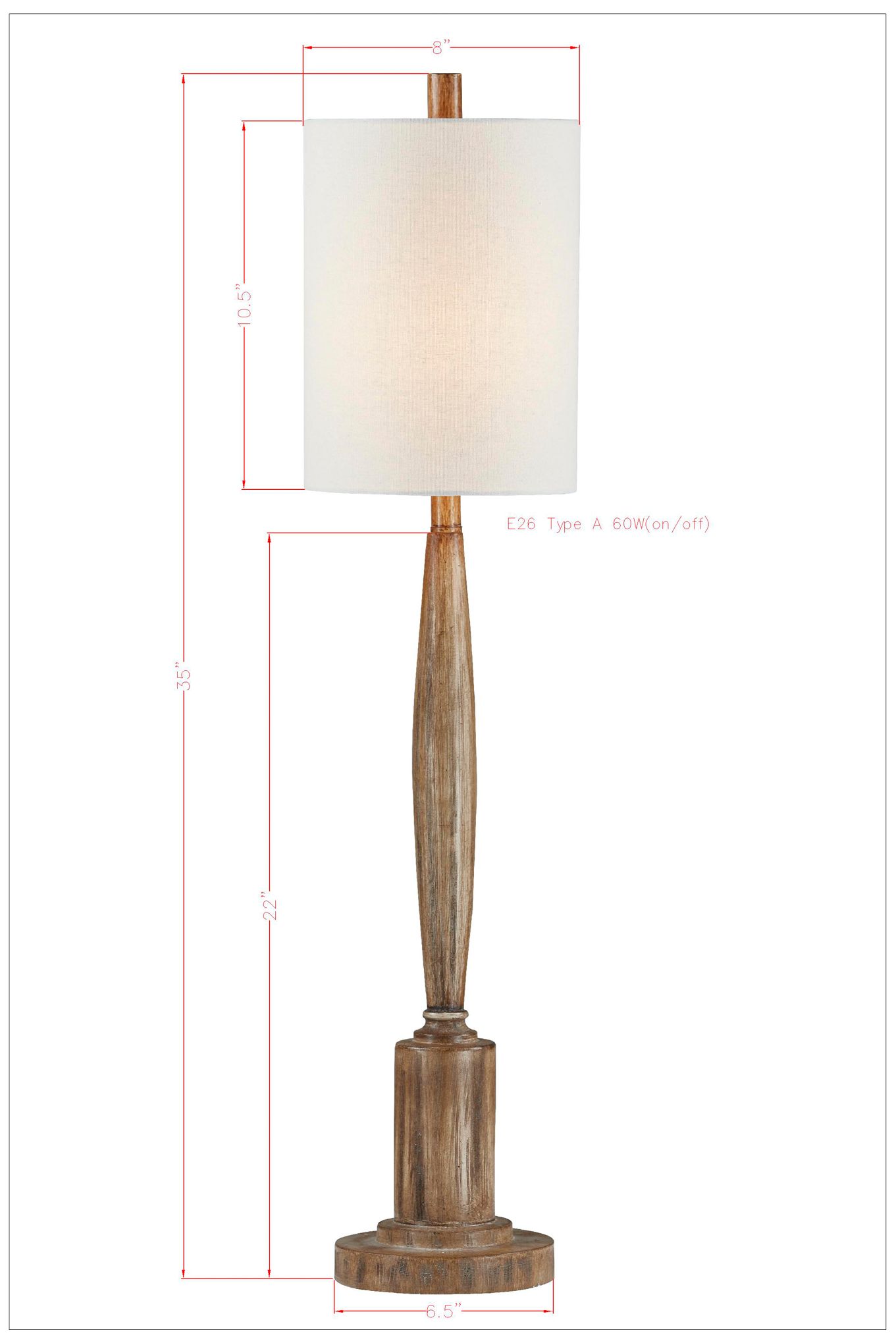 Image 4 Forty West Crawford 35" High Medium Brown Buffet Table Lamps Set of 2 more views