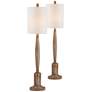 Forty West Crawford Medium Brown Buffet Table Lamps Set of 2