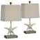 Forty West Darla 19 1/2" High Starfish Accent Table Lamps Set of 2
