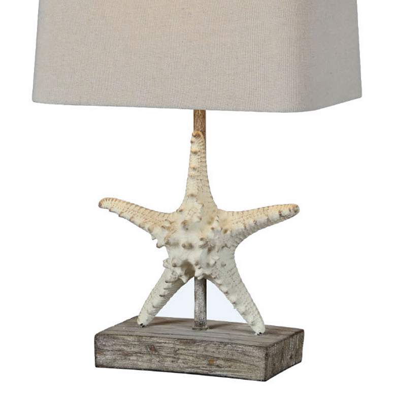Image 3 Forty West Darla 19 1/2" High Starfish Accent Table Lamps Set of 2 more views