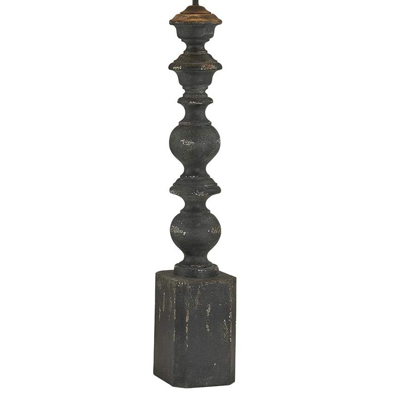 Image 5 Forty West Decker Distressed Black Column Floor Lamp more views
