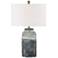 Forty West Dunn 24" High Washed Gray Ceramic Table Lamp