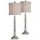 Forty West Edith Cottage White Buffet Table Lamps Set of 2