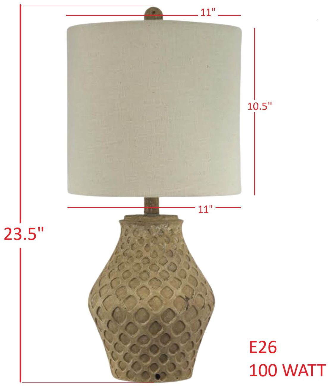 Image 4 Forty West Eldridge 23.5" Brown Honeycomb Table Lamp Set of 2 more views