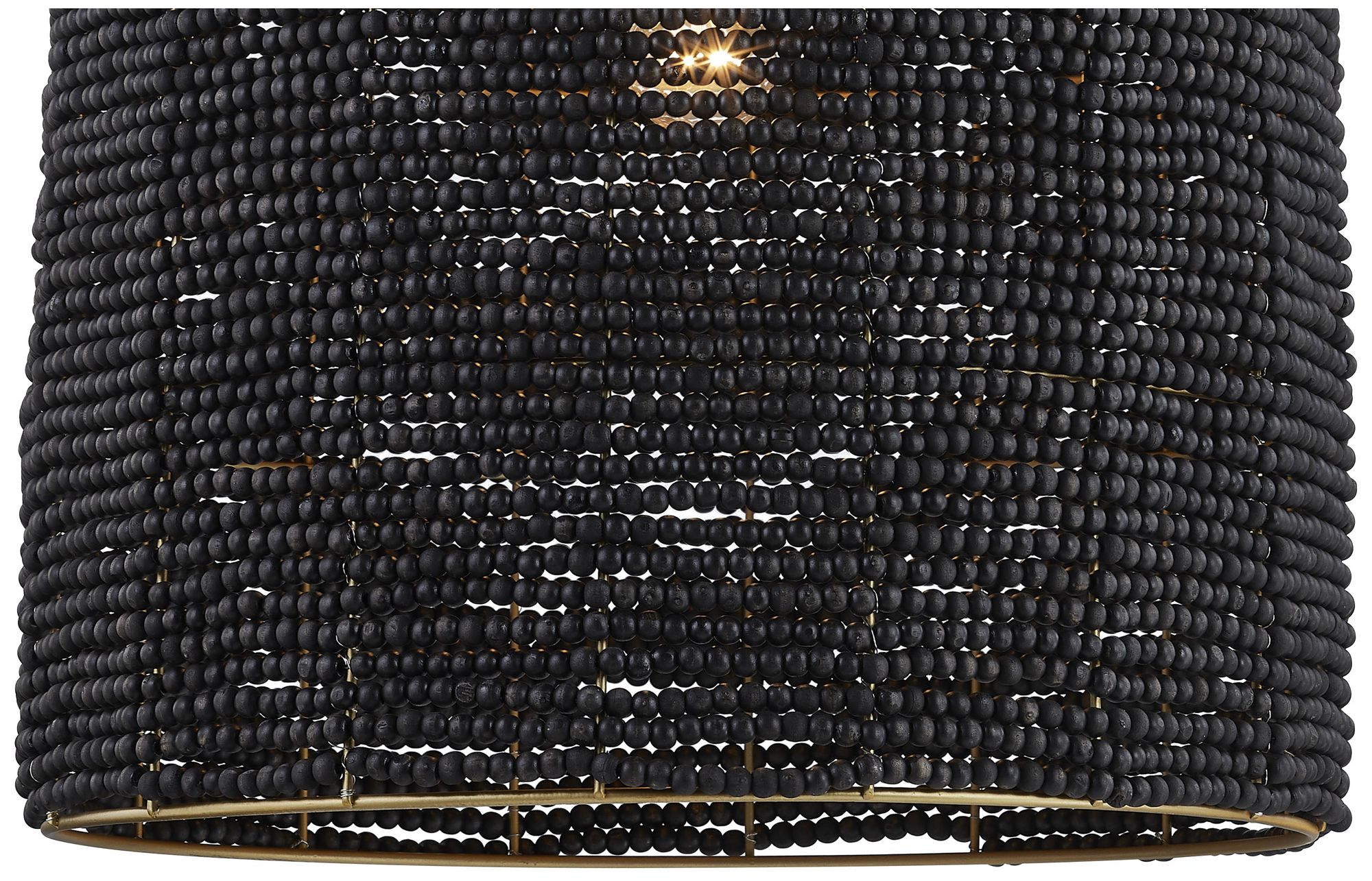 Image 3 Forty West Elma 18.5x24.5" Wood Bead Pendant more views