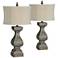Forty West Eloise Distressed Blue Table Lamps Set of 2