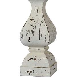 Image3 of Forty West Eloise Distressed White Table Lamps Set of 2 more views