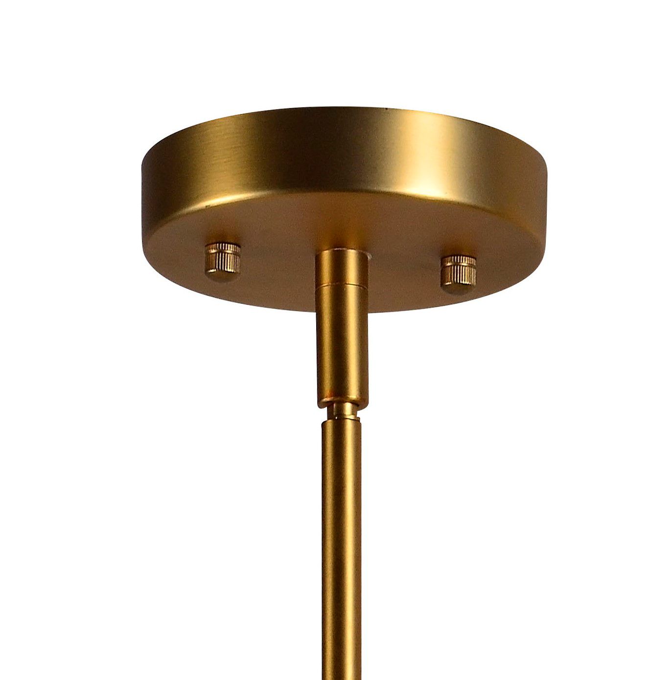 Image 4 Forty West Felix 7.5x15.5" Glass and Brass Pendant more views