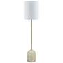 Thumbnail2 of Forty West Finley 64" High Brass and Cream Finish Modern Floor Lamp more views