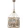 Forty West Fleming 15x29" Metal and Glass Pendant