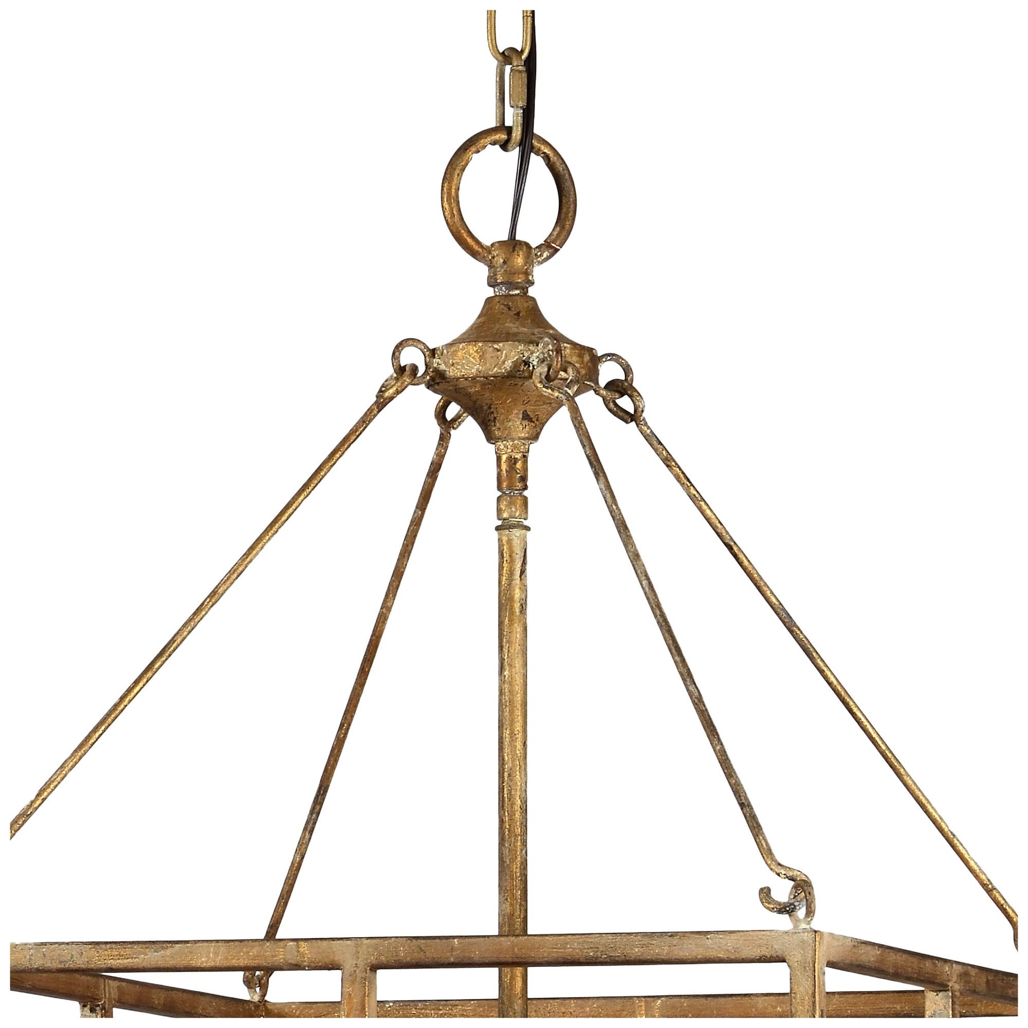 Image 5 Forty West Fleming 15x29" Metal and Glass Pendant more views