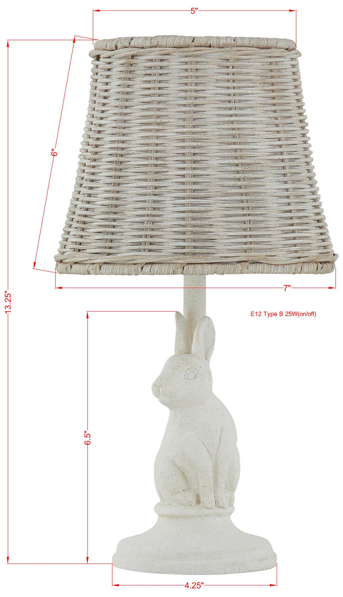 Image 3 Forty West Flora 13" Resin Mini Lamp more views