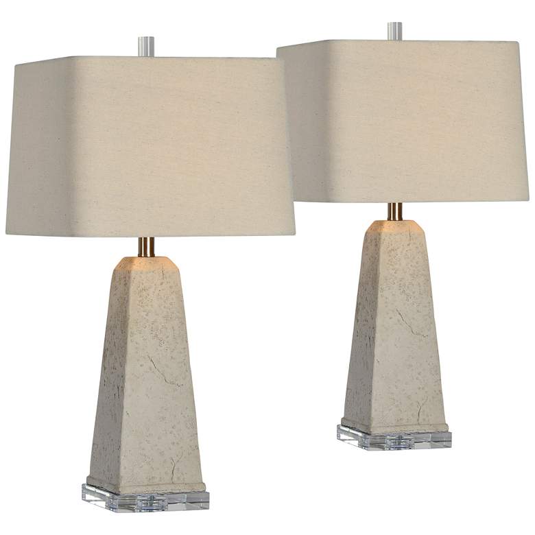 Image 1 Forty West Franklin Concrete-Look Table Lamps Set of 2