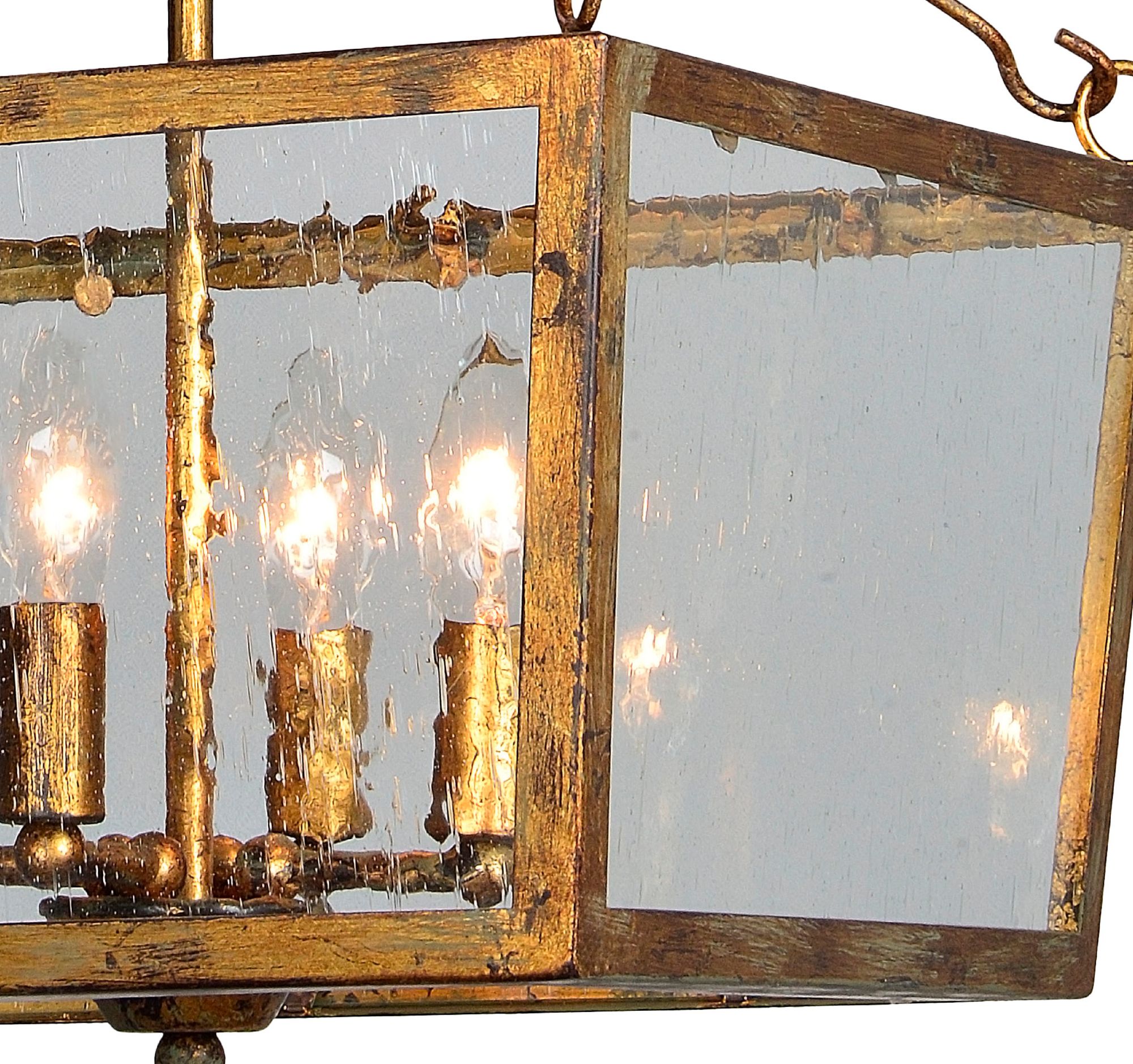 Thumbnail3 of Forty West Gaby 15x16" Metal and Glass Semi-Flush/Convertible more views