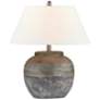 Forty West Garrison 23" Brown Ceramic Table Lamp