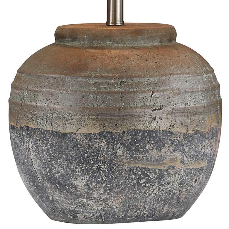 Image 4 Forty West Garrison 23" Brown Ceramic Table Lamp more views