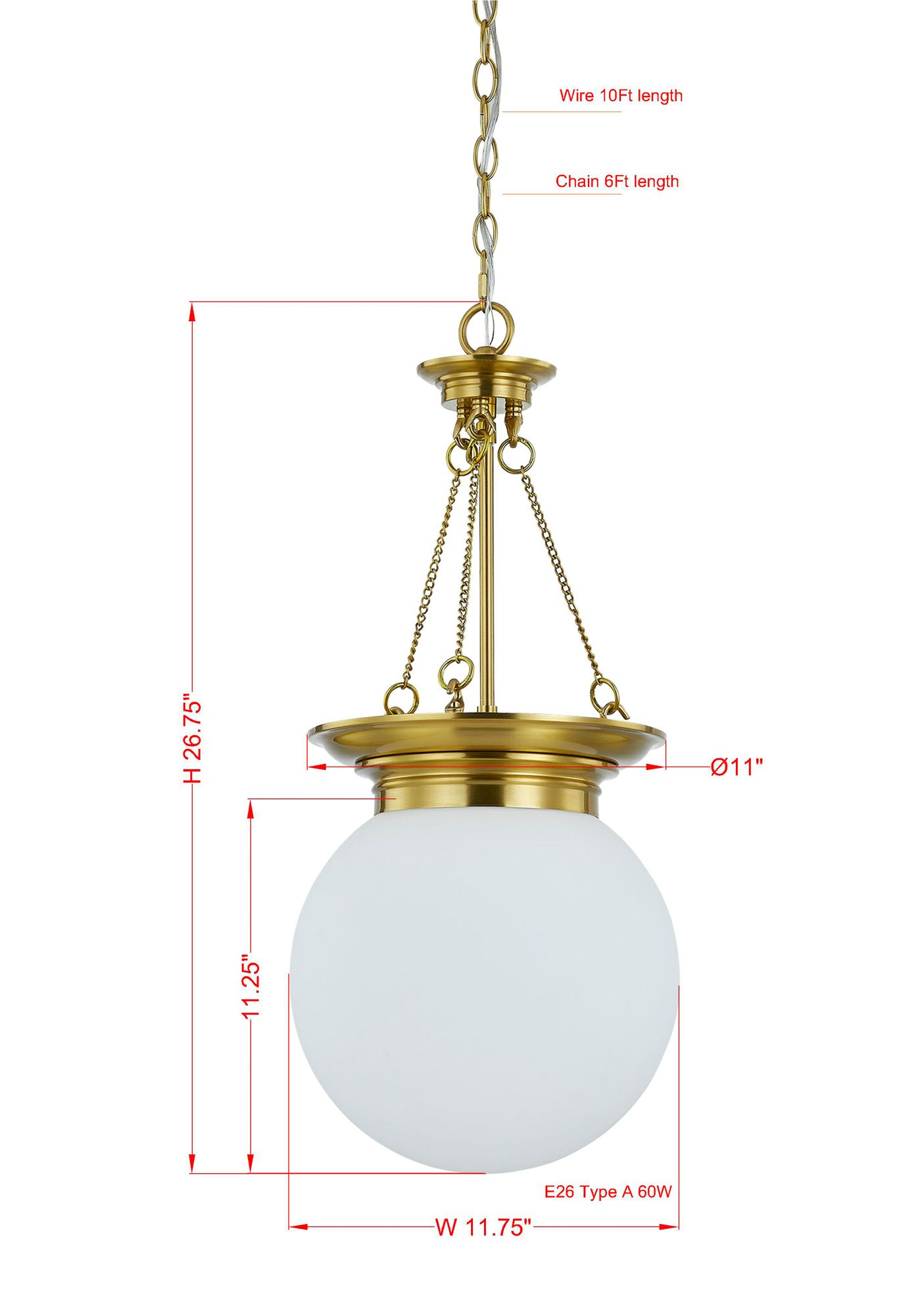 Image 3 Forty West Geneva 11.75x26.75" Iron and Glass Pendant more views