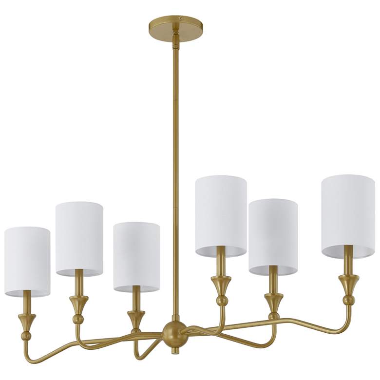 Image 1 Forty West Goldie 44x15x15" Metal Chandelier