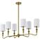 Forty West Goldie 44x15x15" Metal Chandelier