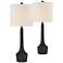 Forty West Gordon Black Table Lamps Set of 2