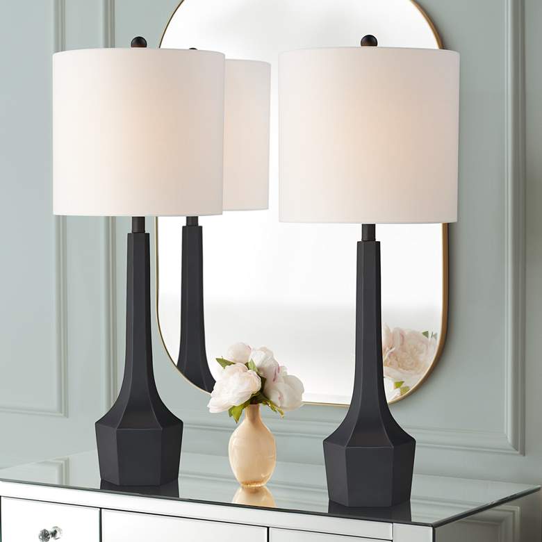 Image 6 Forty West Gordon Black Table Lamps Set of 2 more views