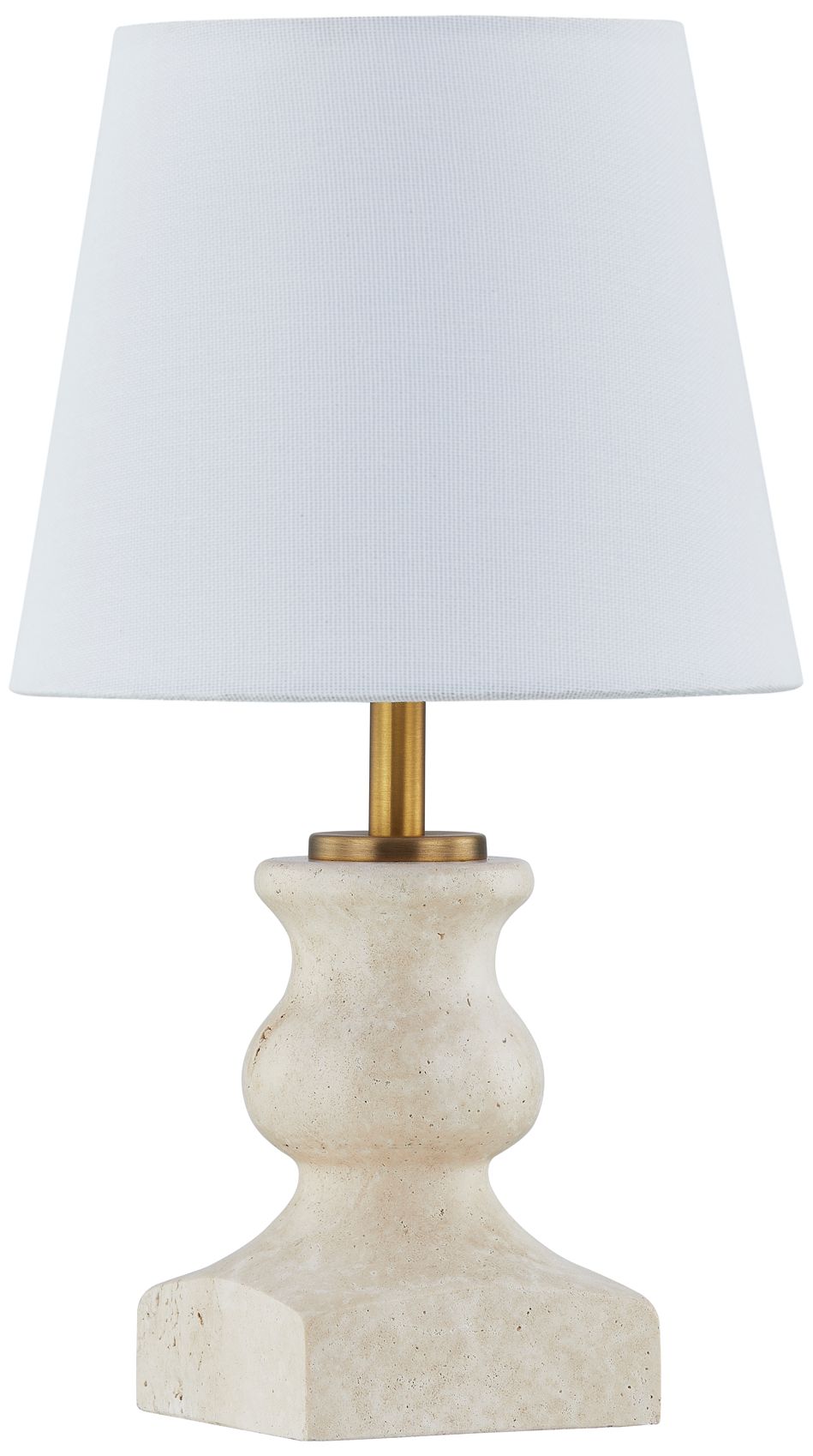 Image 4 Forty West Gretel 12.5" Travertine Mini Lamp more views