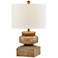 Forty West Gunther 20.5" Medium Brown Table Lamp