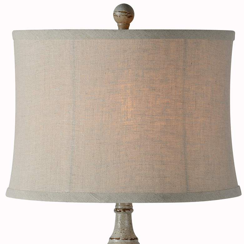 Image 2 Forty West Harris Distressed Gray Table Lamps Set of 2 more views