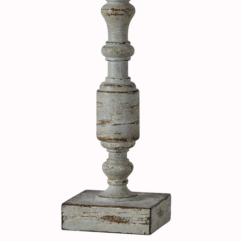 Image 3 Forty West Harris Distressed Gray Table Lamps Set of 2 more views