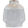 Forty West Hartwell White Ribbed Ceramic Table Lamp