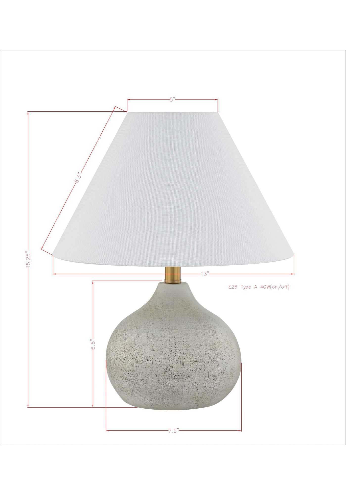 Image 3 Forty West Hayden 15.25" Gray Table Lamp Set of 2 more views