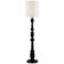 Forty West Henderson 68" Black Candlestick Base Floor Lamp