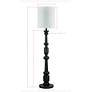 3_Forty West Henderson 68" Black Candlestick Base Floor Lamp more views