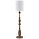 Forty West Henderson 68" Faux Wood Candlestick Base Floor Lamp